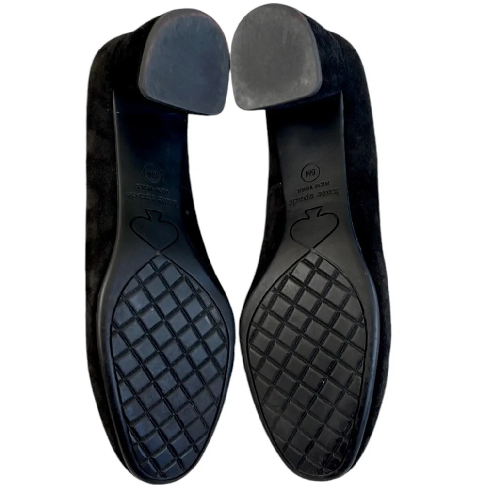 Kate Spade Leather Heels Black Size 6